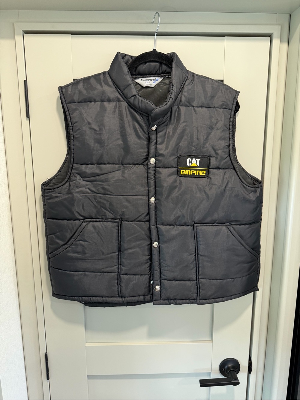 CAT Empire Men's Quilted Black Work Vest